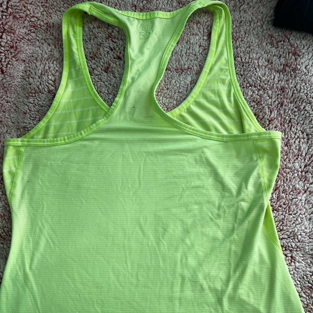 neon athleta tank